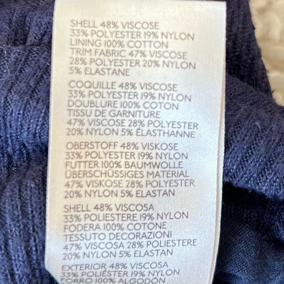 Free People We the Free dark blue stretchy balloon long sleeve top size small - Picture 11 of 11